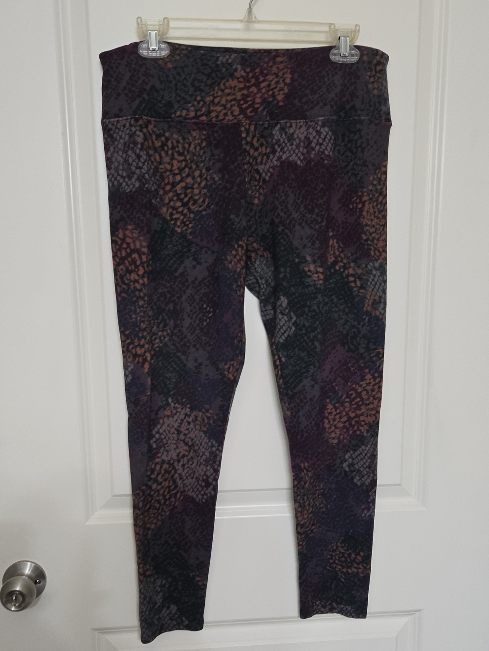 Soft Surroundings Multi-Print High-Rise Leggings in Black, Purple, Brown